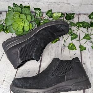RIEKER Suede and leather Chelsea low cut boot shoes